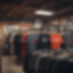 A collection of premium t-shirts displayed in an aesthetically pleasing manner