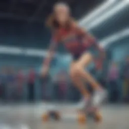 Cynthia Rowley showcasing a skate-inspired fashion collection featuring vibrant colors and unique patterns.