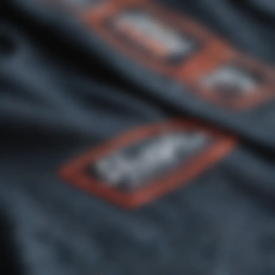 A close-up view of a high-quality fabric used in hoodies