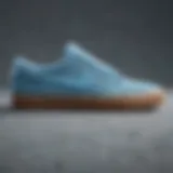 Nike SB Heritage Vulc in Psychic Blue showcasing unique design elements