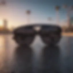 Sleek design of Vans black sunglasses showcasing modern aesthetics.