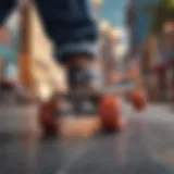 Skateboard gear displayed with discount tags