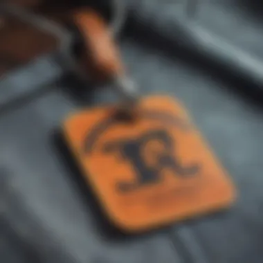 A close-up of exclusive clothing tags representing limited membership.