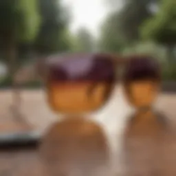 Close-up view of Oakley Holbrook shades highlighting design elements