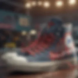 Close-up of Og Converse High Tops showcasing unique design elements